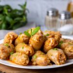 دولمة بصل مع ريش الغنم