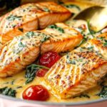 سلمون بالصلصة الوردية