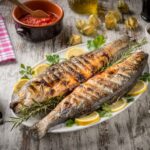 سمك سيباس بالفرن