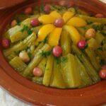 طاجن لحم بالخرشوف والجلبانة