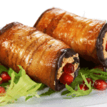 لفائف باذنجان بدبس الرمان